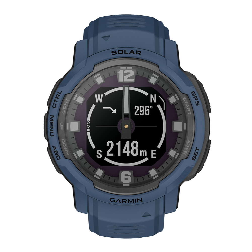 smartwatch Garmin 010-02730-02 Instinct Crossover Solar Tidal Blue męski z termometr Instinct - miniatura 2