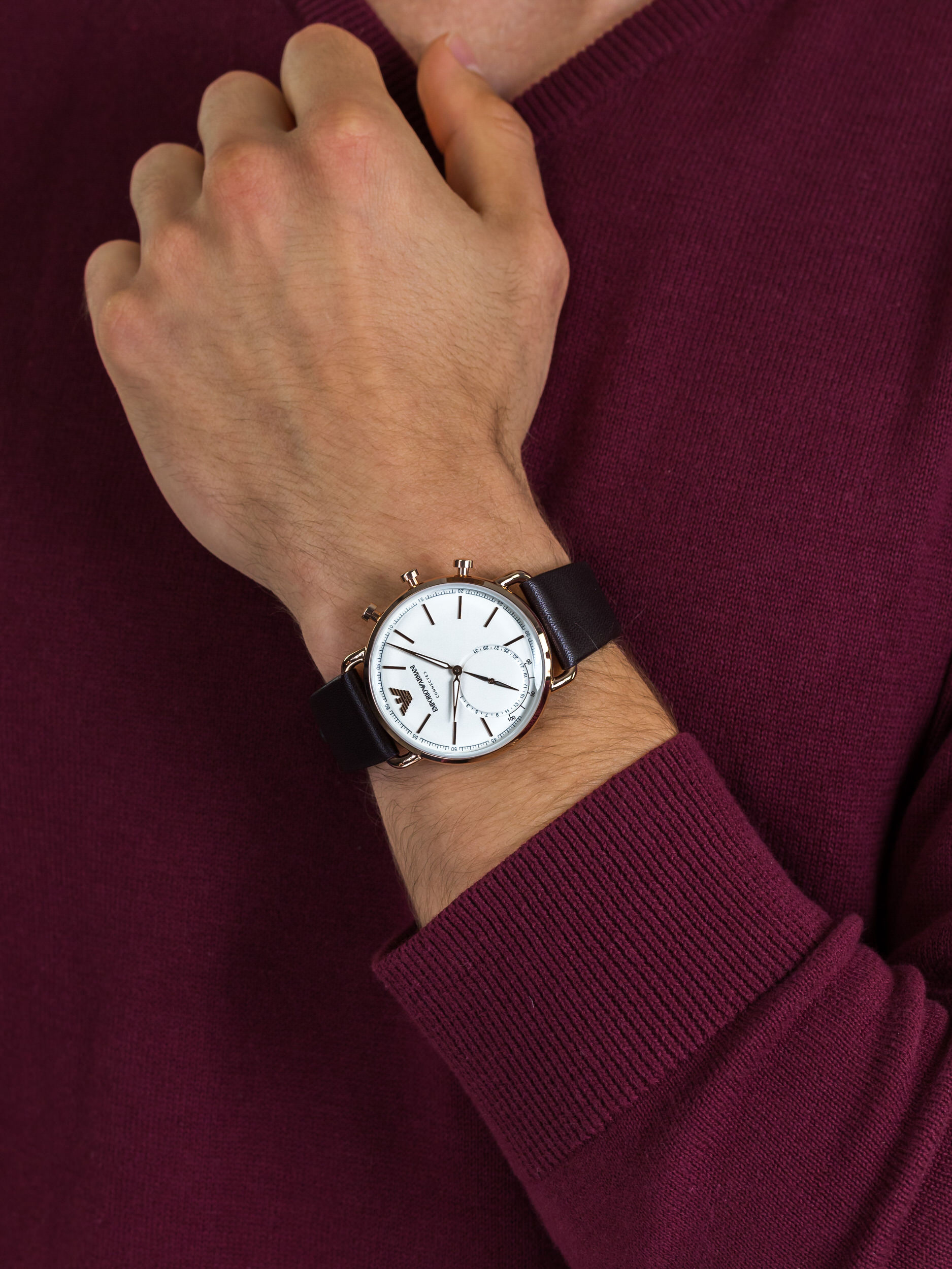 smartwatch Emporio Armani ART3029 męski z krokomierz Connected - miniatura 3