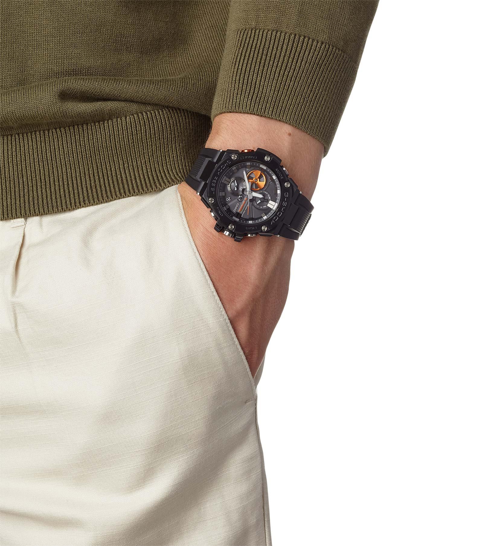 G-Shock GST-B100B-1A4ER smartwatch szary sportowy G-SHOCK G-STEEL pasek
