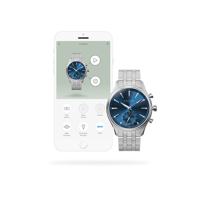 Kronaby S3119-1 smartwatch srebrny klasyczny Sekel bransoleta - miniatura 5