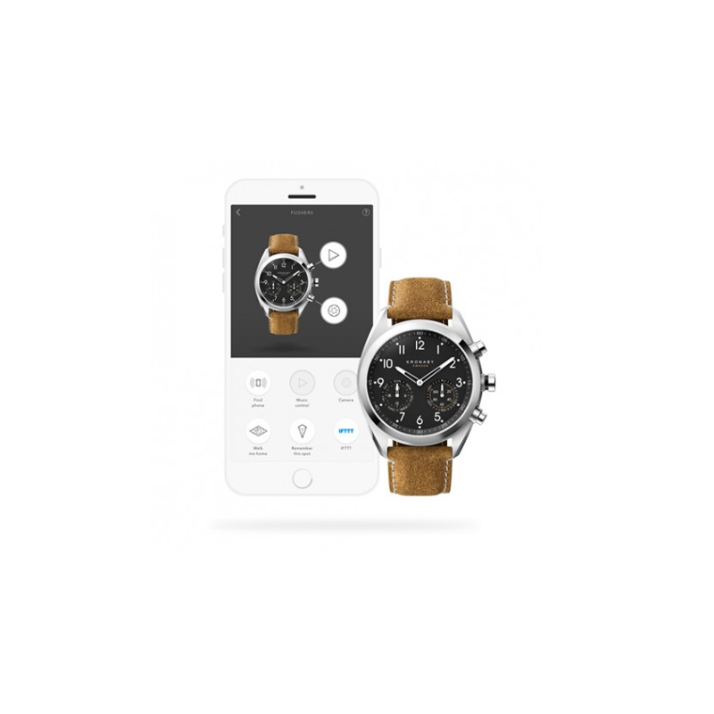 Kronaby S3112-1 smartwatch srebrny fashion/modowy Apex pasek - miniatura 5