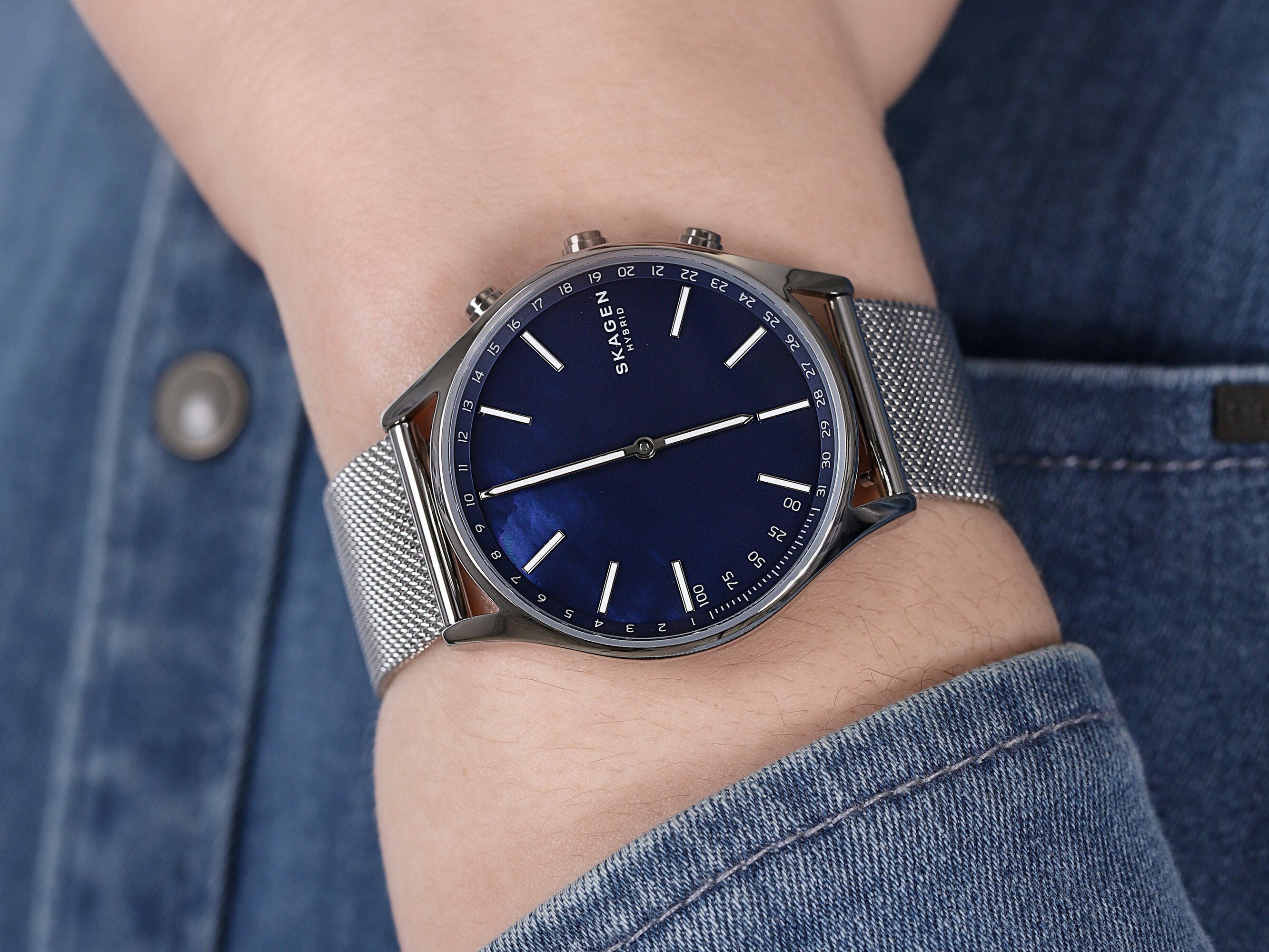 smartwatch Skagen SKT1313 kwarcowy męski Connected HOLST HYBRID SMARTWATCH - miniatura 4