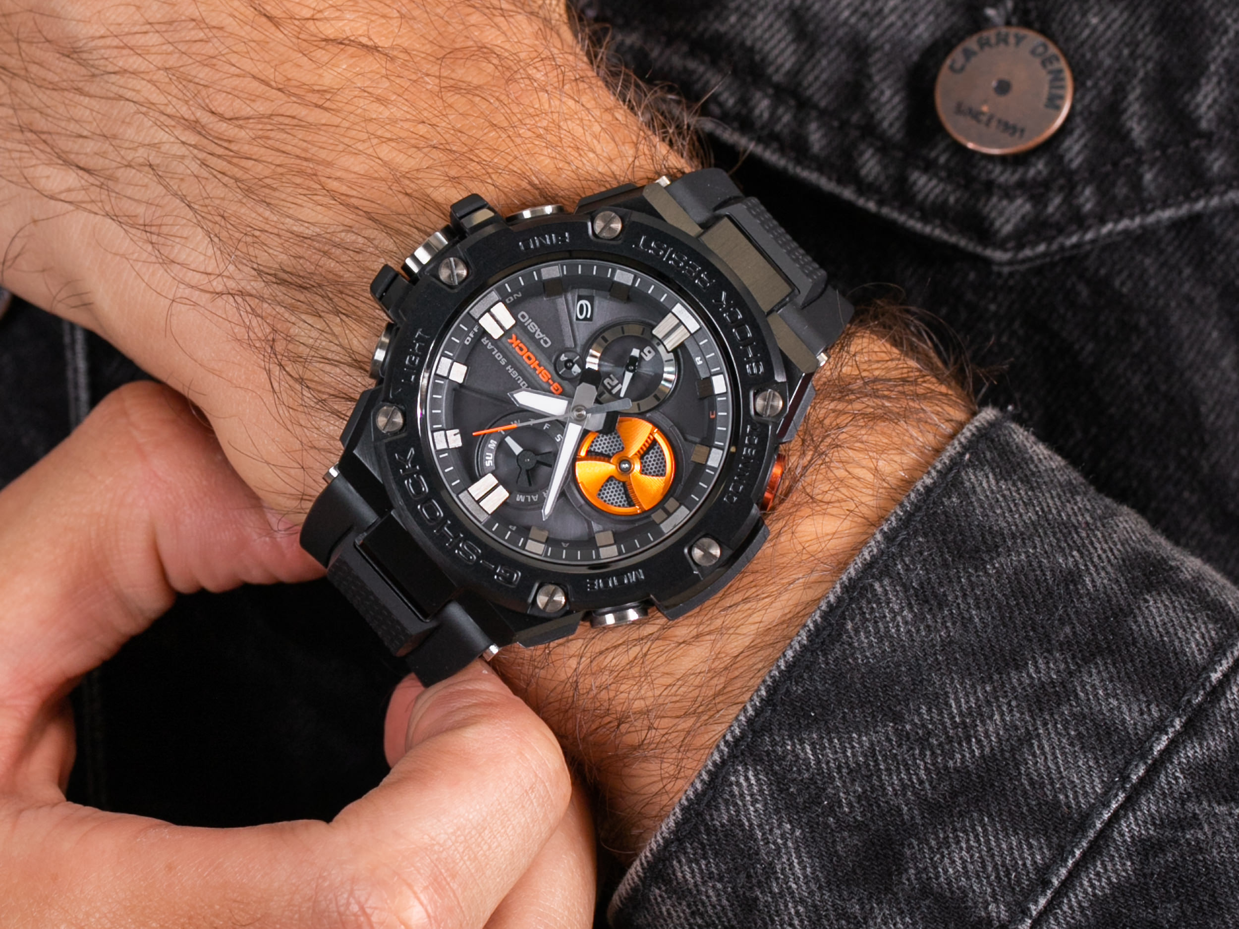 G-Shock GST-B100B-1A4ER smartwatch sportowy G-SHOCK G-STEEL