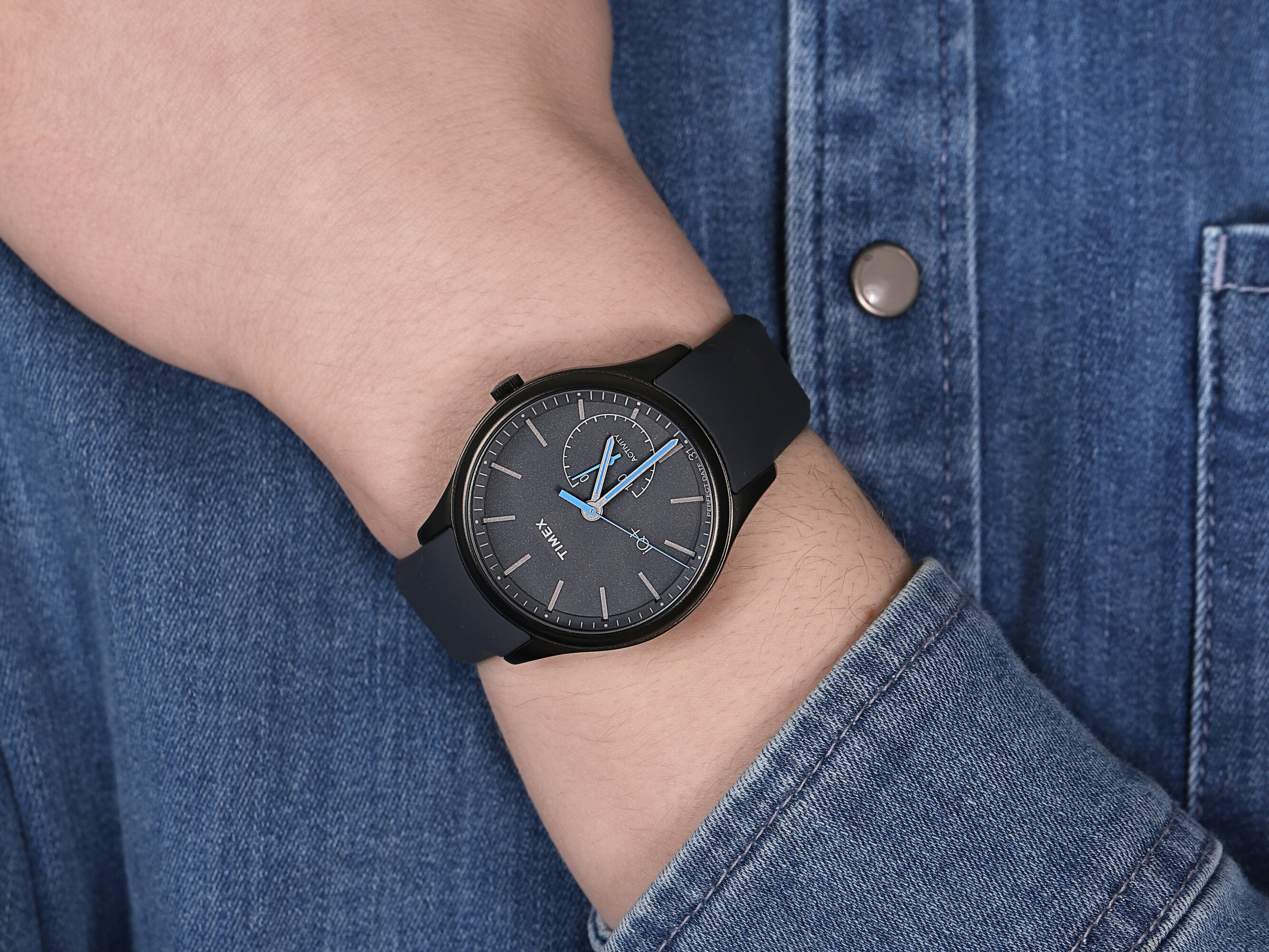 smartwatch Timex TW2P94900 kwarcowy męski Intelligent Quartz Smartwatch IQ+ Move Smartwatch - miniatura 4