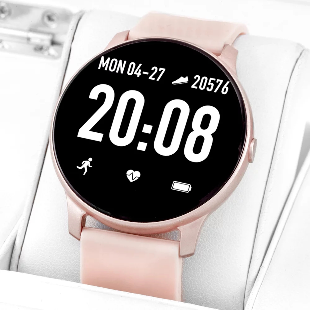 SMARUB016 zegarek różowy sportowy Smartwatch pasek