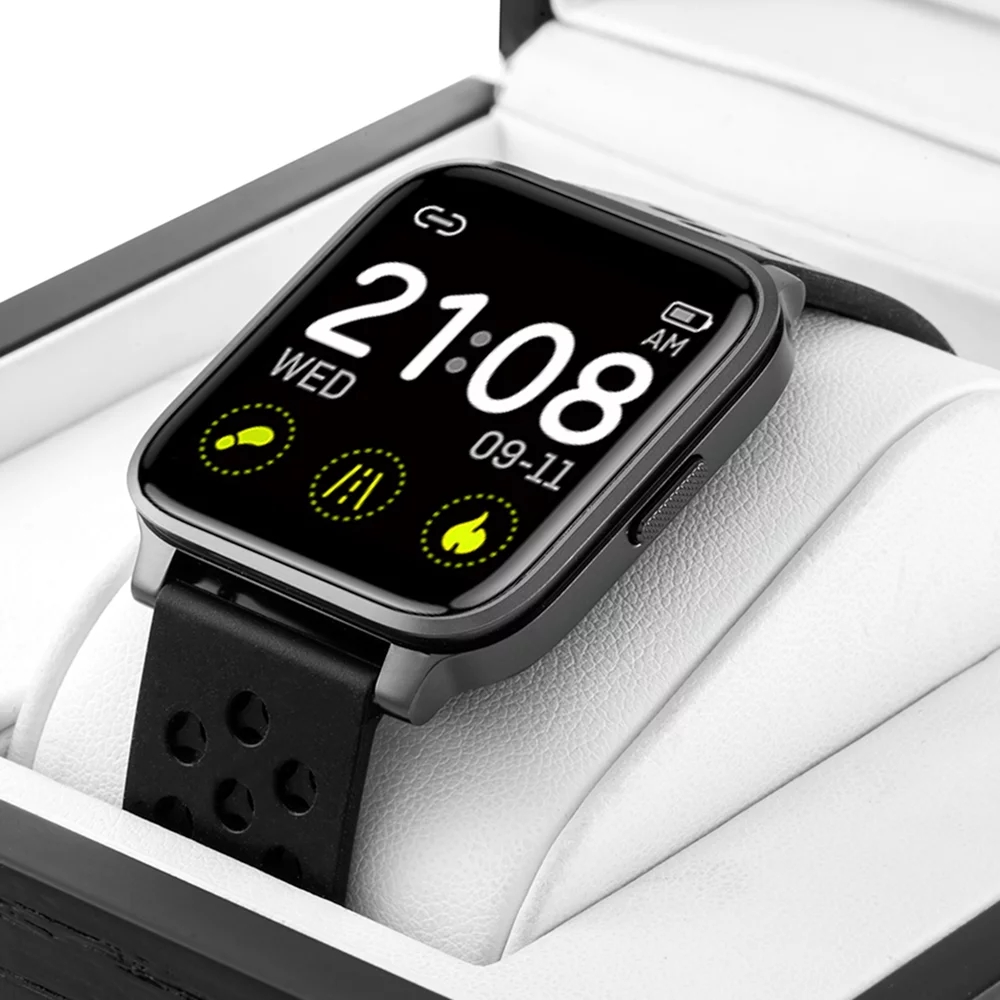 SMARUB040 zegarek czarny sportowy Smartwatch pasek - miniatura 8