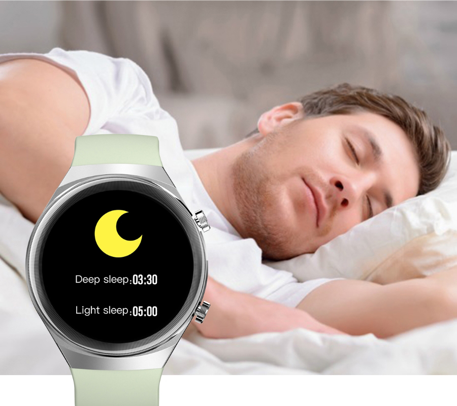 SMARUB065 Smartwatch zegarek męski sportowy z tworzywa sztucznego