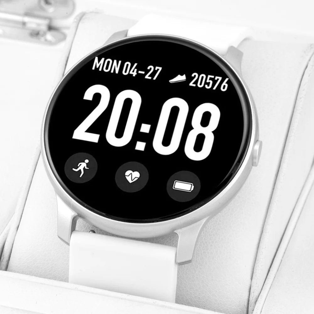 SMARUB093 zegarek srebrny sportowy Smartwatch pasek - miniatura 6