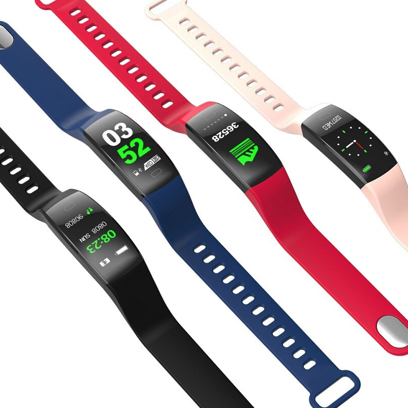 SMARUB119 Smartband Smartwatch RNCE80 różowy zegarek męski sportowy z tworzywa sztucznego - miniatura 9