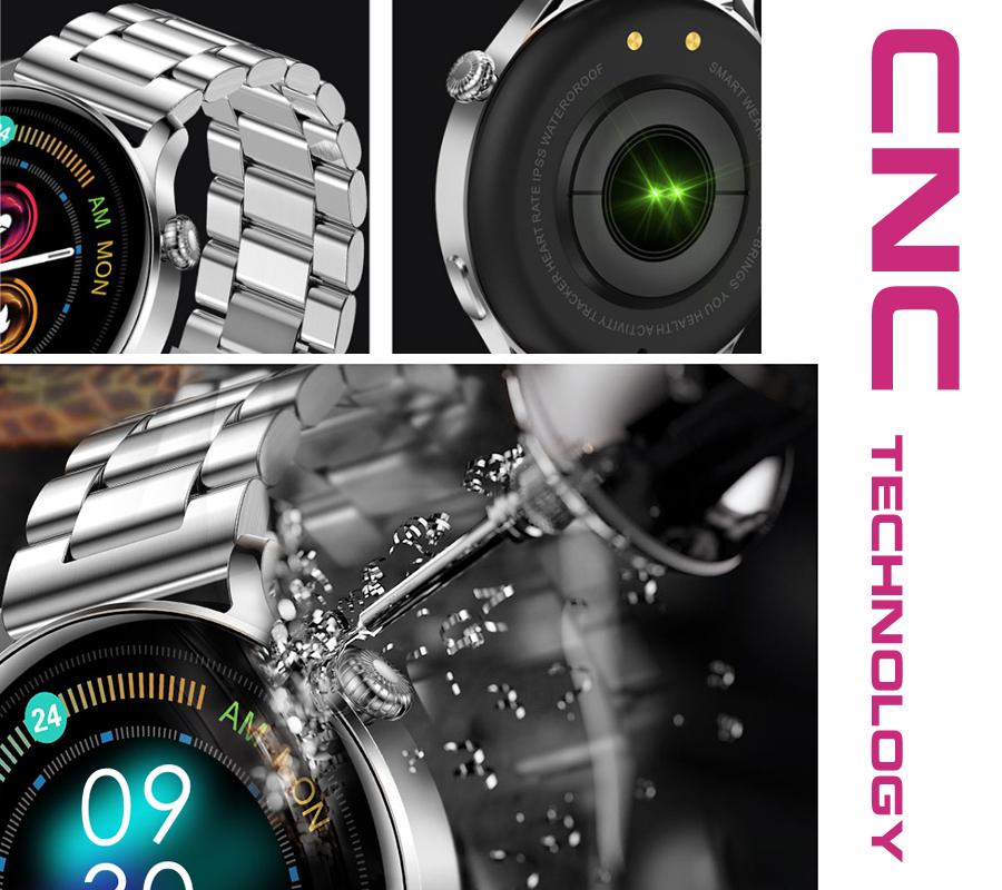 SMARUB129 Smartwatch zegarek męski sportowy mineralne - miniatura 7