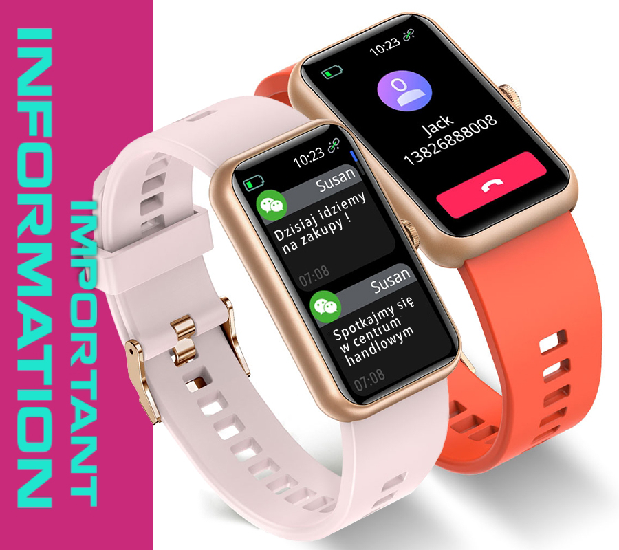 SMARUB138 Smartwatch zegarek damski sportowy z tworzywa sztucznego - miniatura 8