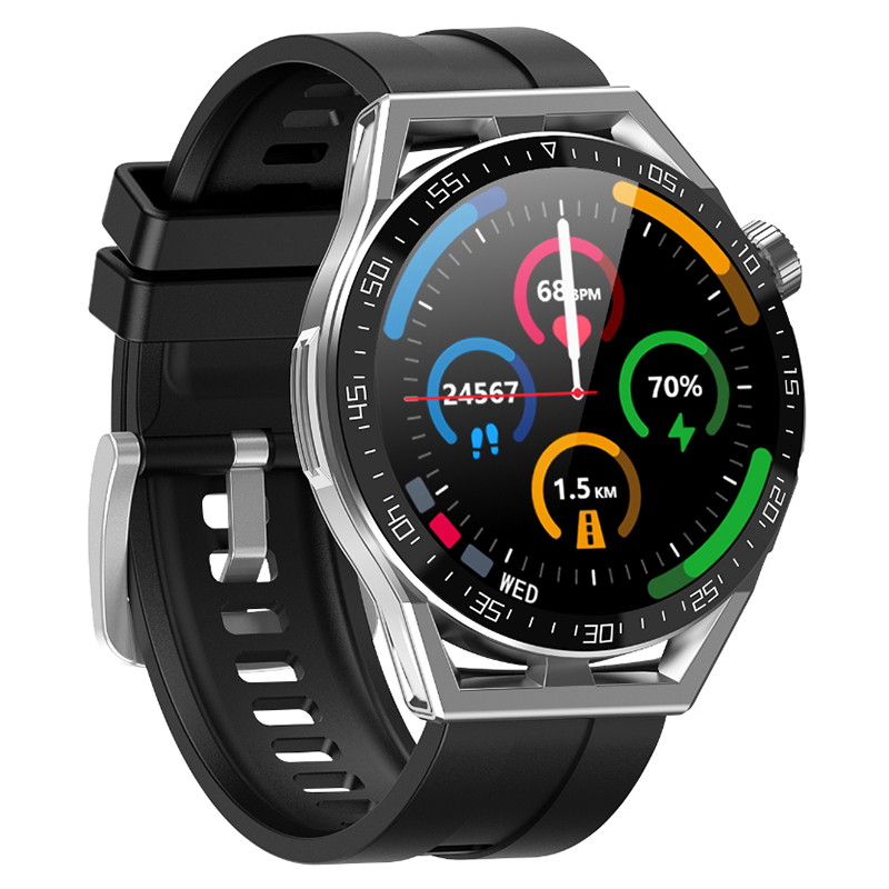 SMARUB153 zegarek szary sportowy Smartwatch pasek - miniatura 5