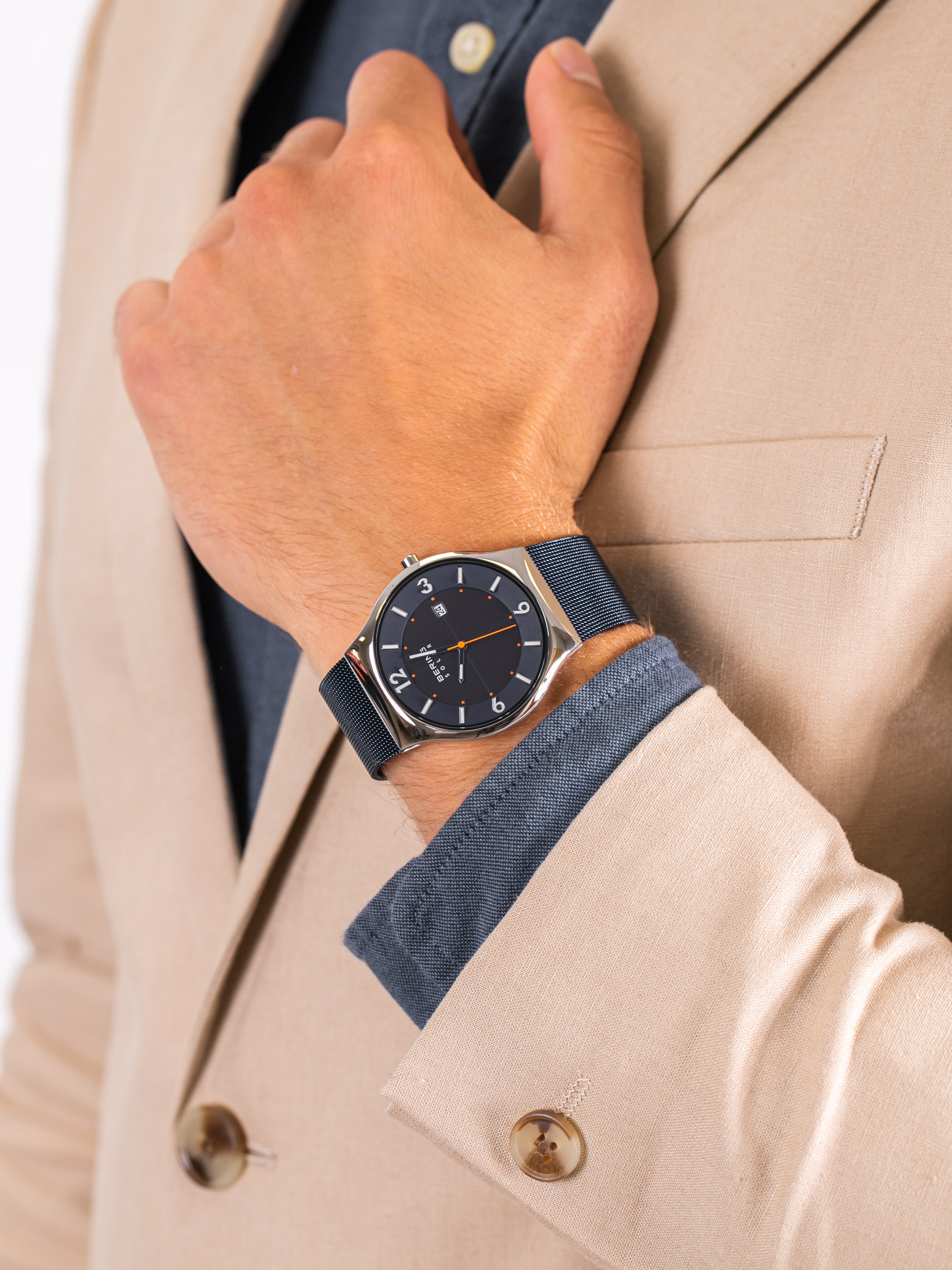 Bering 14440-307 męski zegarek Solar bransoleta - miniatura 3