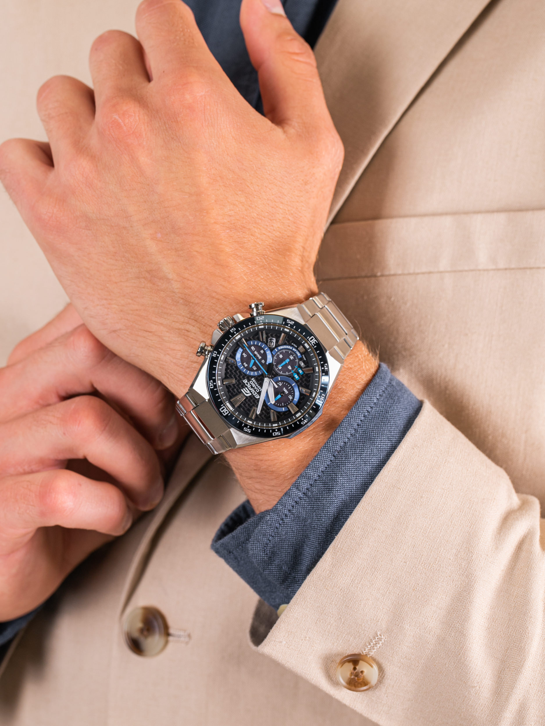 zegarek Edifice EFS-S520CDB-1BUEF męski z chronograf EDIFICE Premium