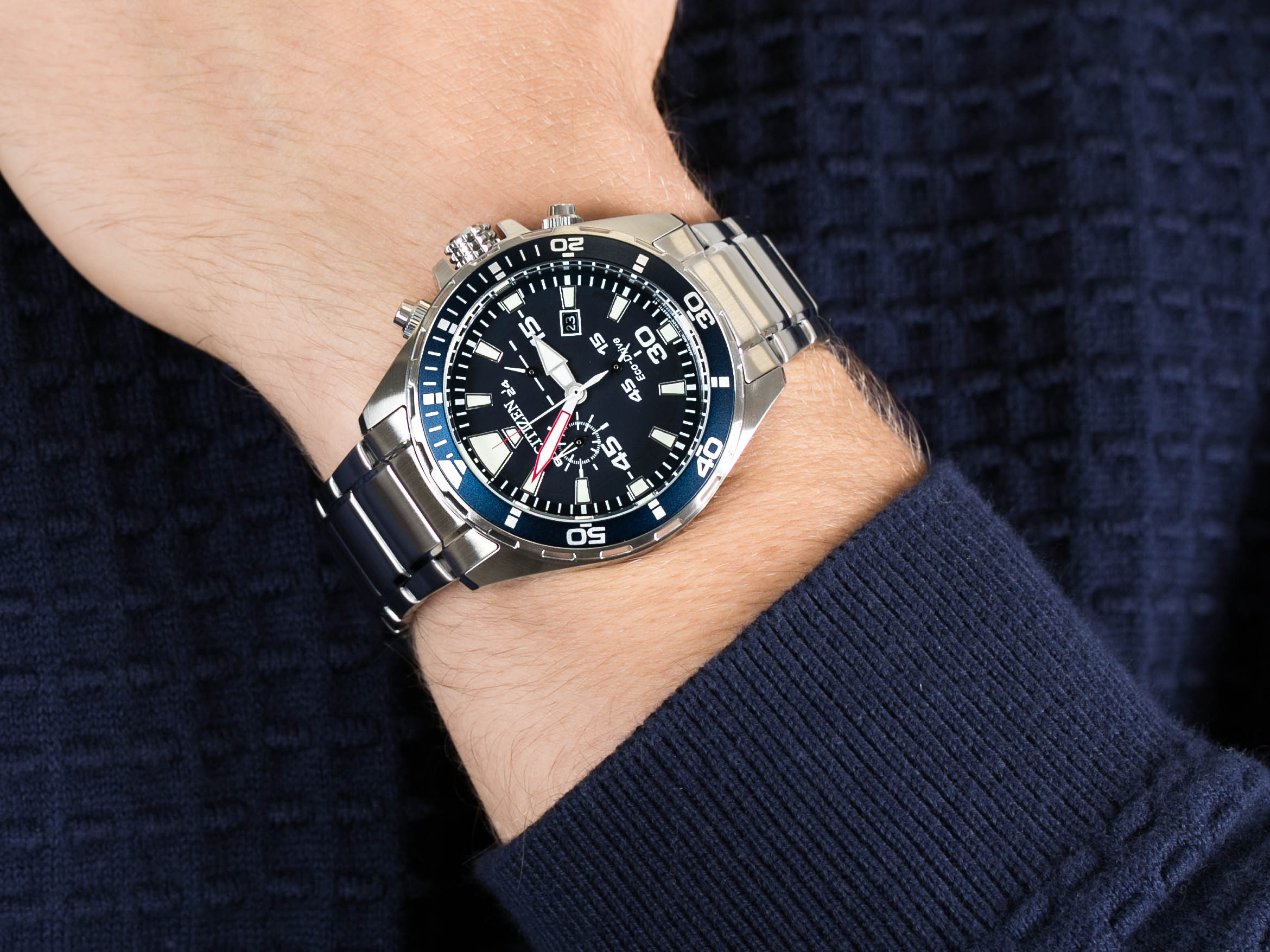 Citizen AT2431-87L zegarek klasyczny Chrono - miniatura 4