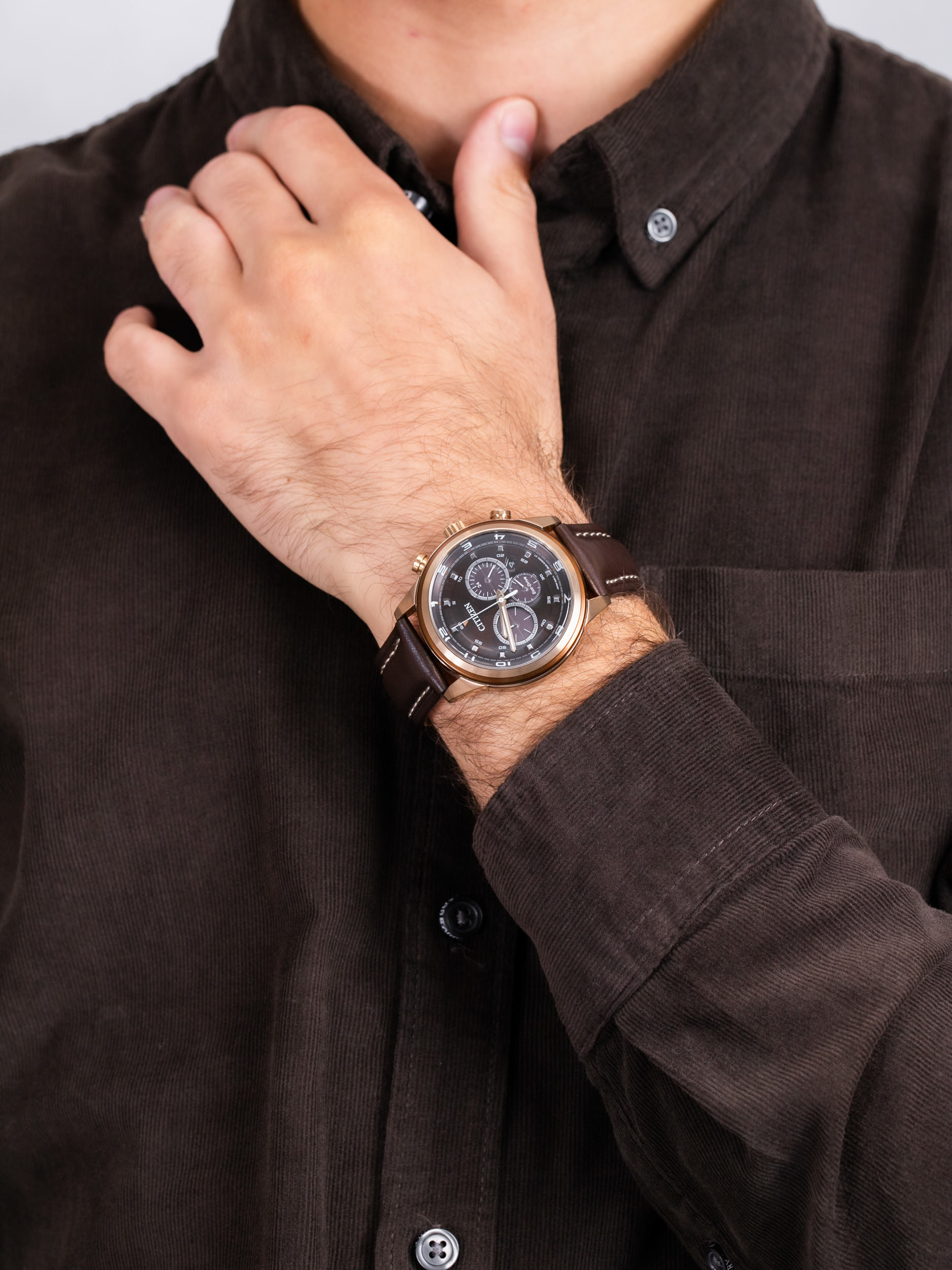 zegarek Citizen CA4037-01W męski z chronograf Chrono - miniatura 3