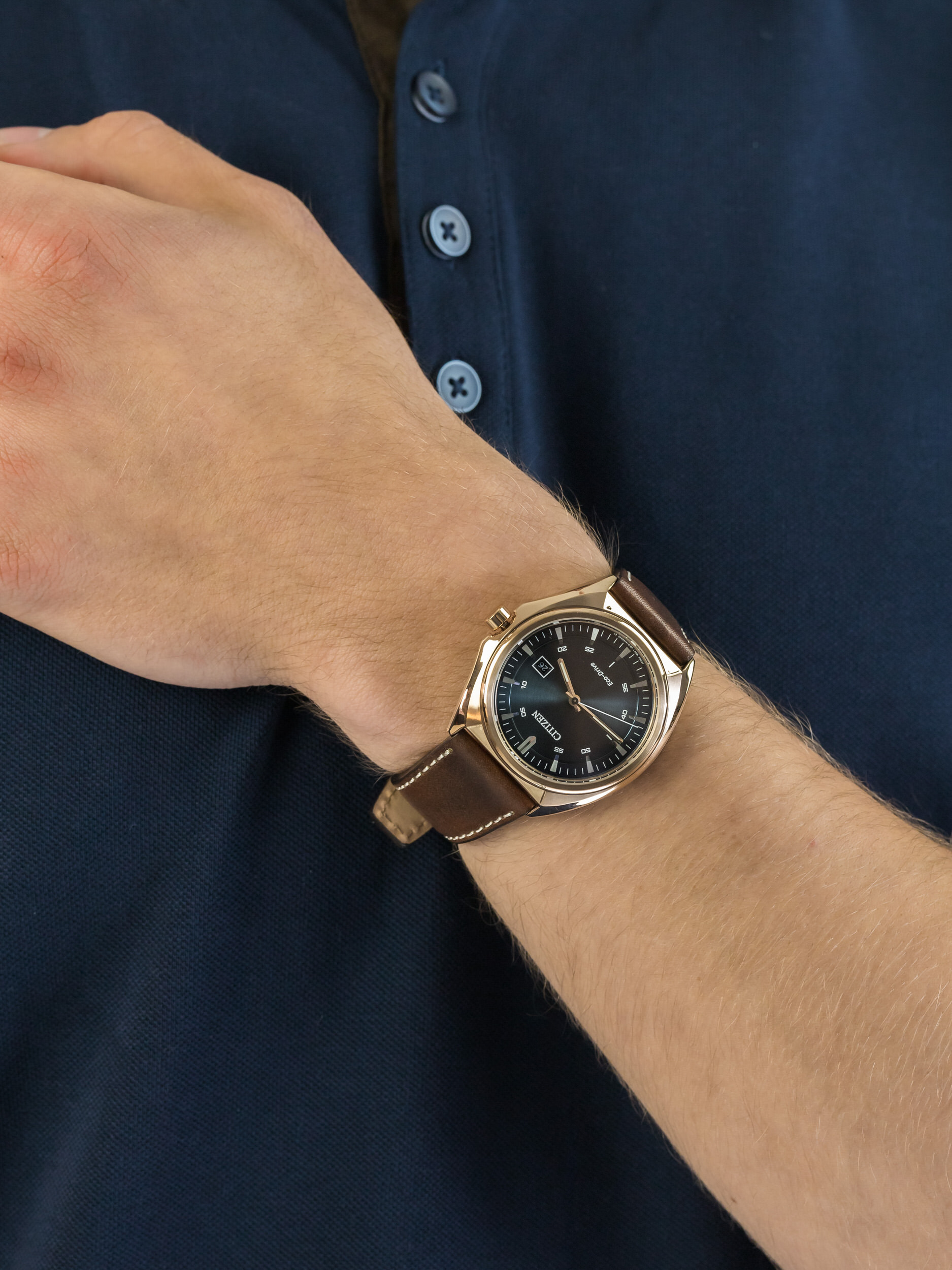 Citizen AW1573-11L męski zegarek Ecodrive pasek - miniatura 3