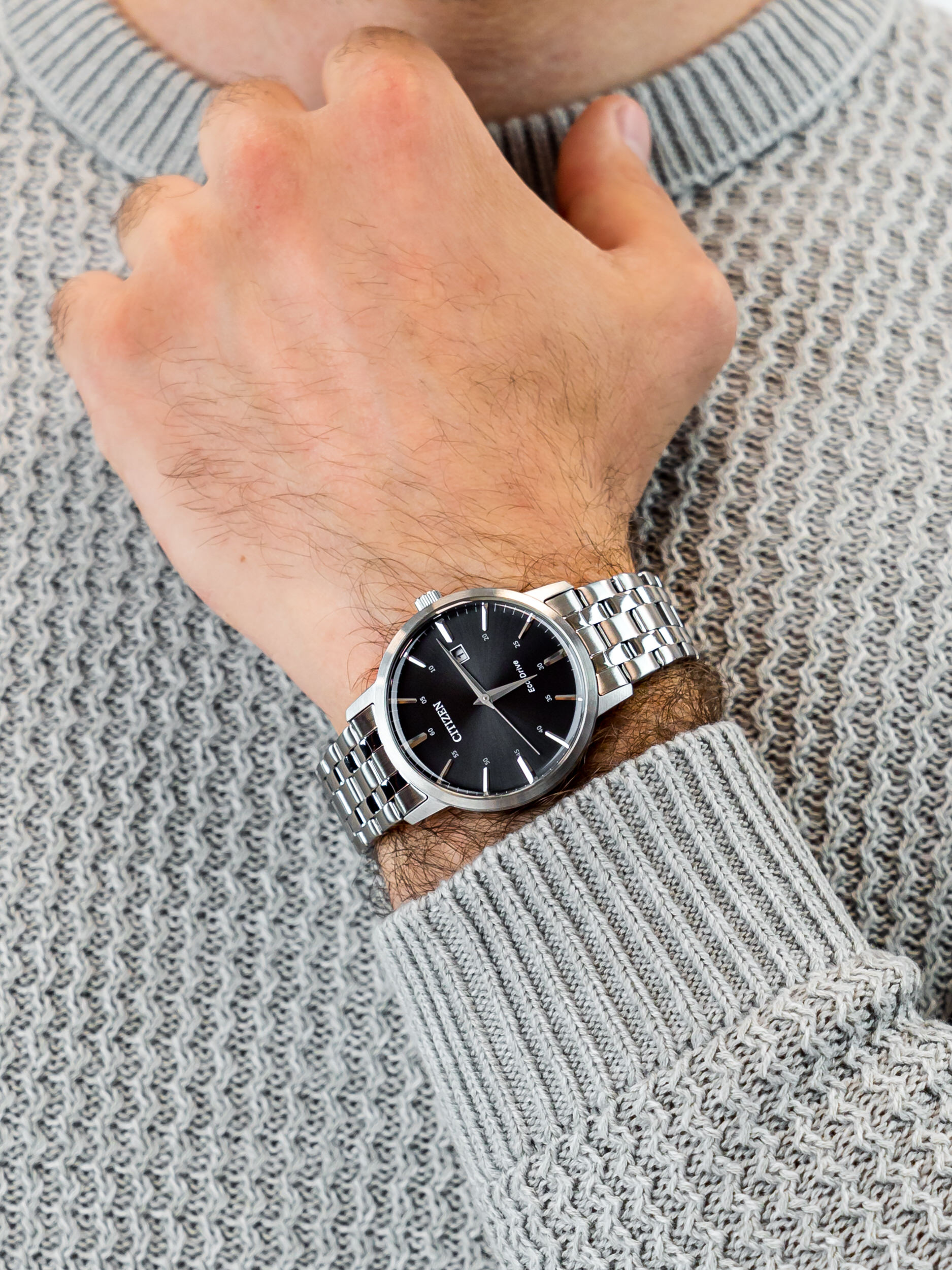 Citizen BM7460-88E męski zegarek Ecodrive bransoleta - miniatura 3