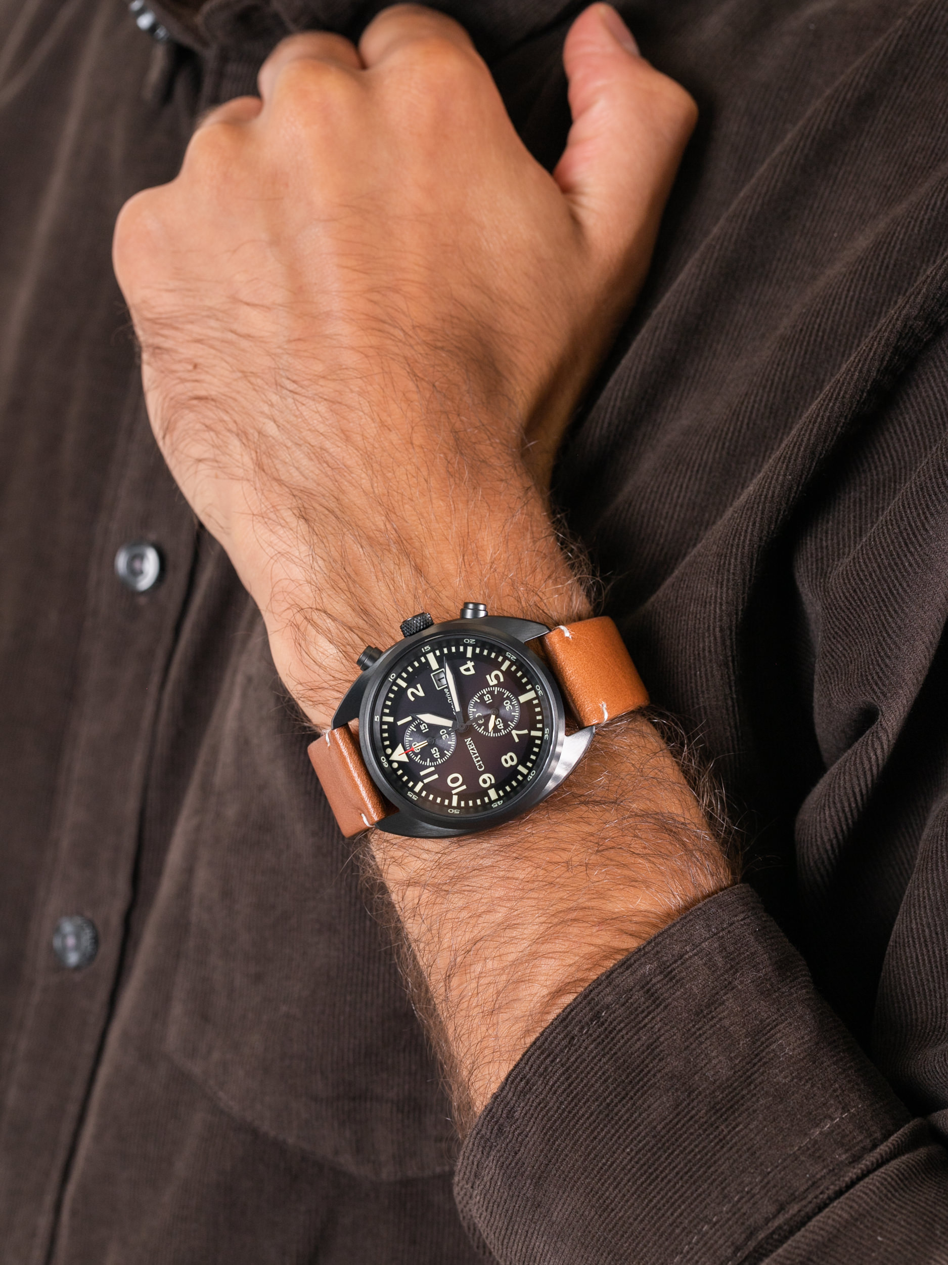 zegarek Citizen CA7045-14E męski z chronograf Ecodrive - miniatura 3