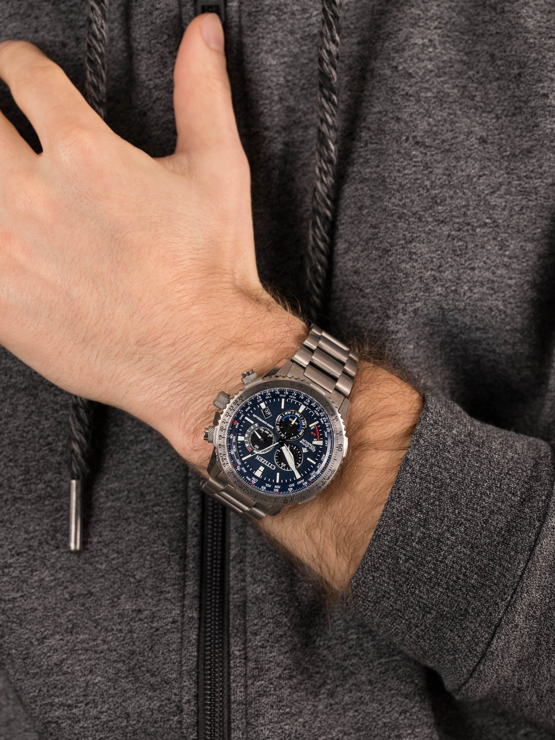 zegarek Citizen CB5010-81L męski z chronograf Radio Controlled