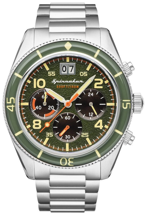 Spinnaker FLEUSS CHRONO GREEN STEEL SP-5085-22