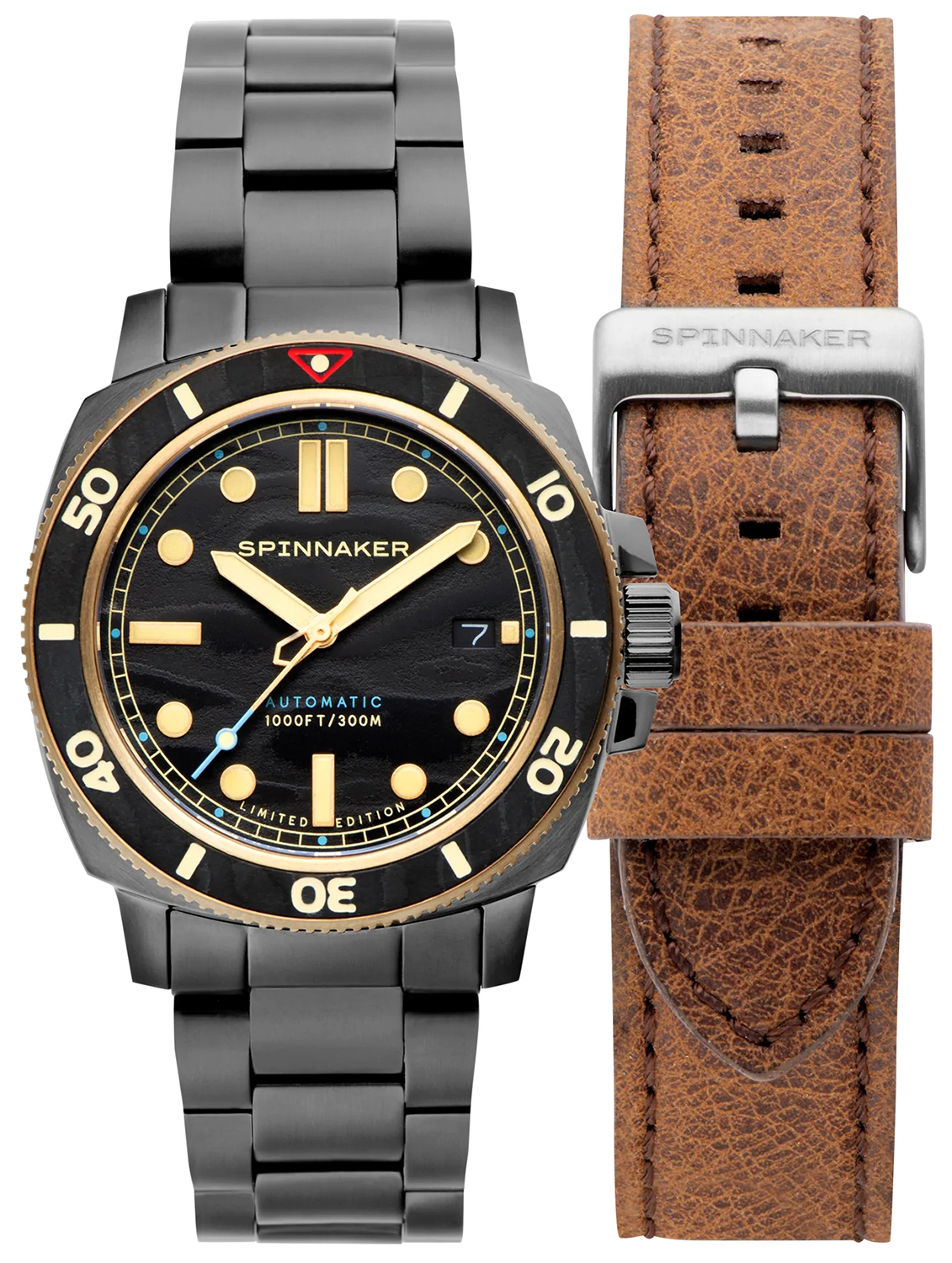 Spinnaker HULL DIVER BLACK DAMASCUS LIMITED EDITION SP-5088-77