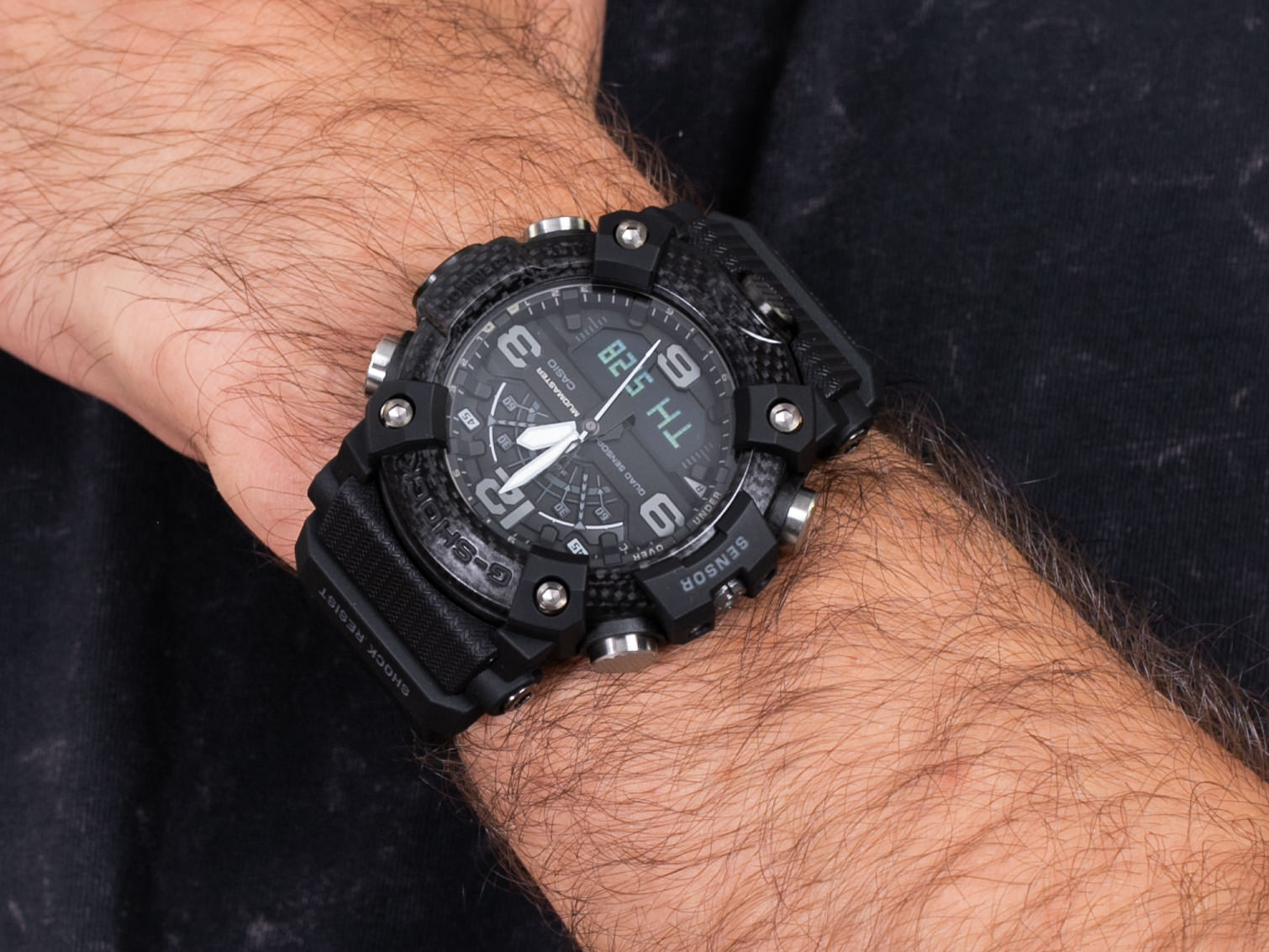 G-Shock GG-B100-1BER Mudmaster Carbon Core Black Out smartwatch sportowy G-SHOCK Master of G