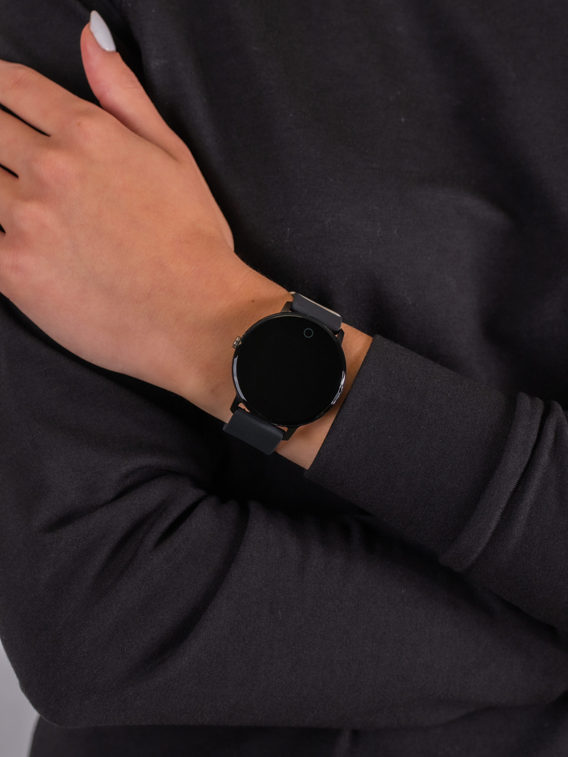 zegarek Garett 5903246282658 Smartwatch Garett Sport 24 czarny damski z krokomierz Damskie - miniatura 3