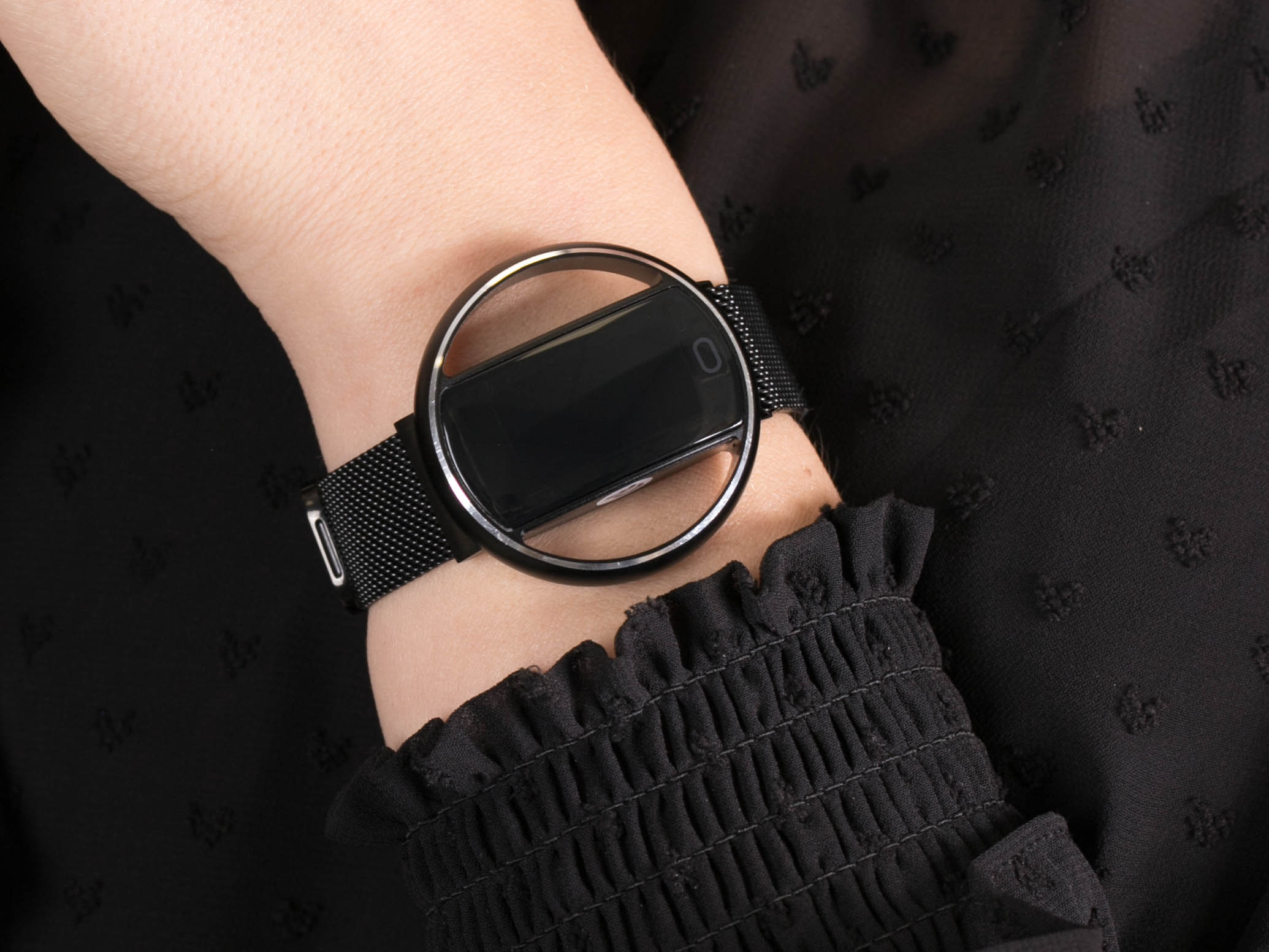 Garett 5903246287202 Smartwatch Garett Women Nicole RT czarny stalowy zegarek sportowy Damskie