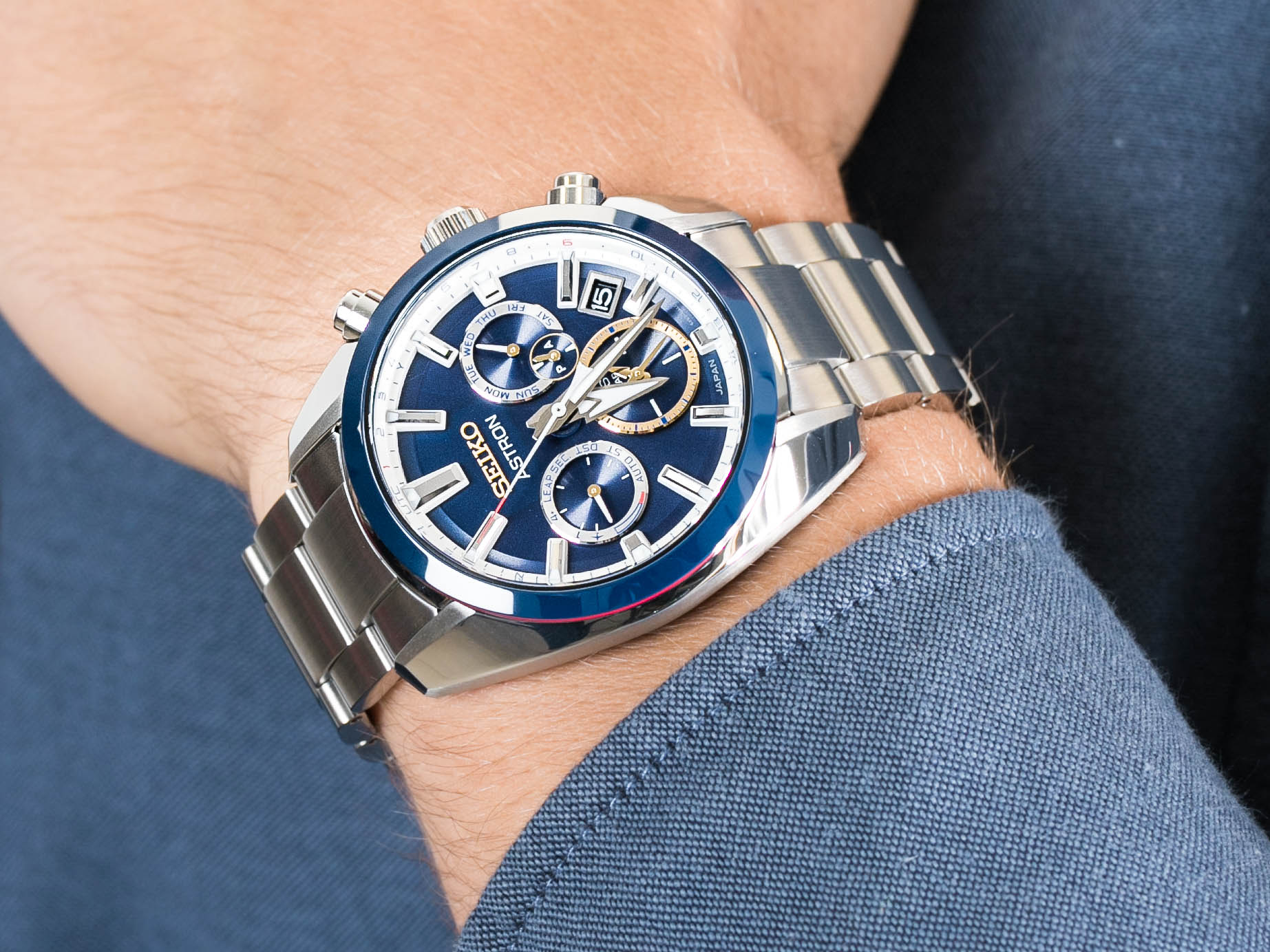 Seiko SSH045J1 Astron GPS Solar Novak Djokovic 2020 Limited Edition zegarek sportowy Astron - miniatura 4