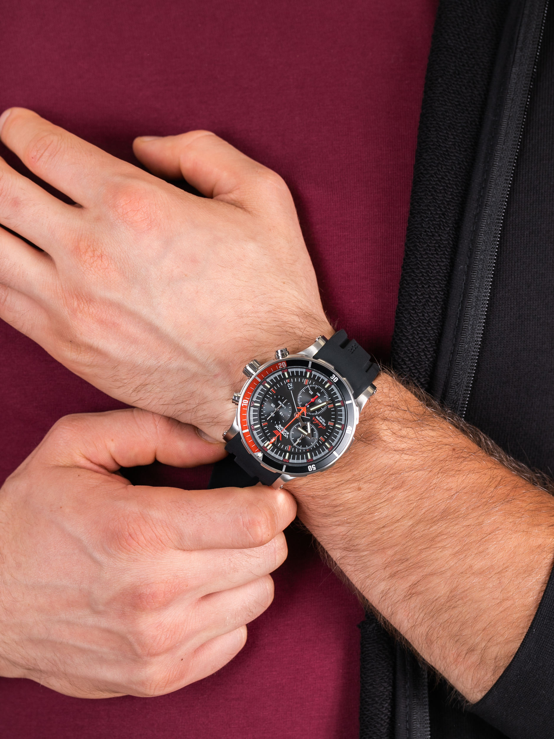 zegarek Vostok Europe 6S30-5105201 Anchar Chrono męski z chronograf Anchar - miniatura 3