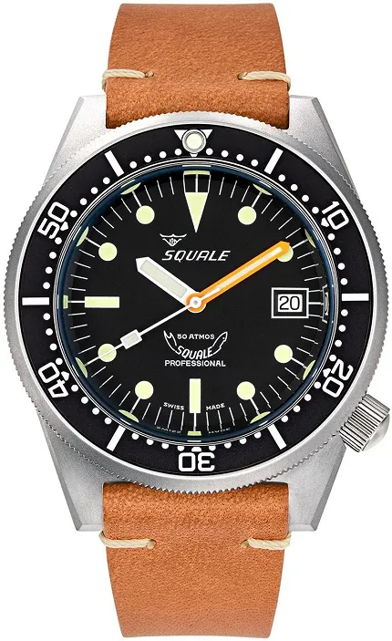 Squale 1521BKBLPC 1521 Black Blasted Leather - zdjęcie 1