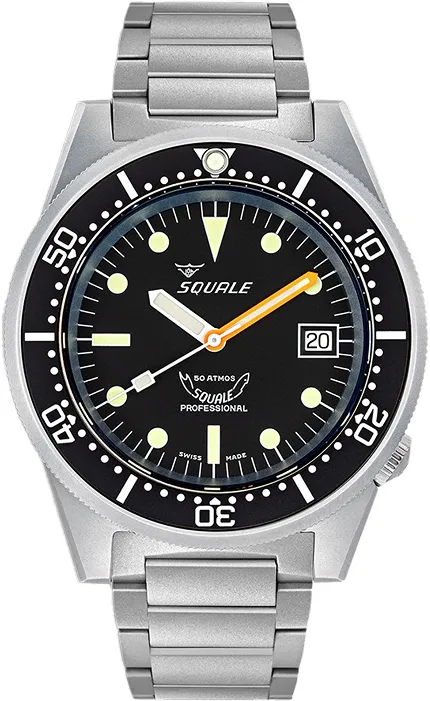 Squale 1521BKBLSQ20S 1521 Black Blasted Bracelet - zdjęcie 1