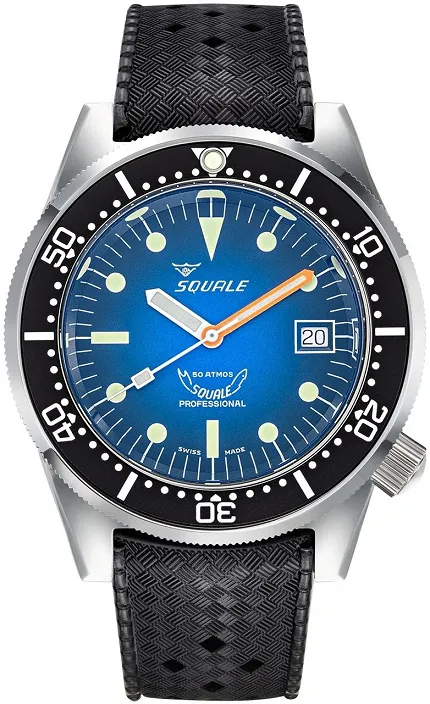 Squale 1521PROFDHT 1521 Blue Ray Rubber - zdjęcie 1