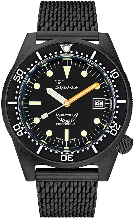Squale 1521PVDMEPVD20 1521 Pvd Black Mesh - zdjęcie 1