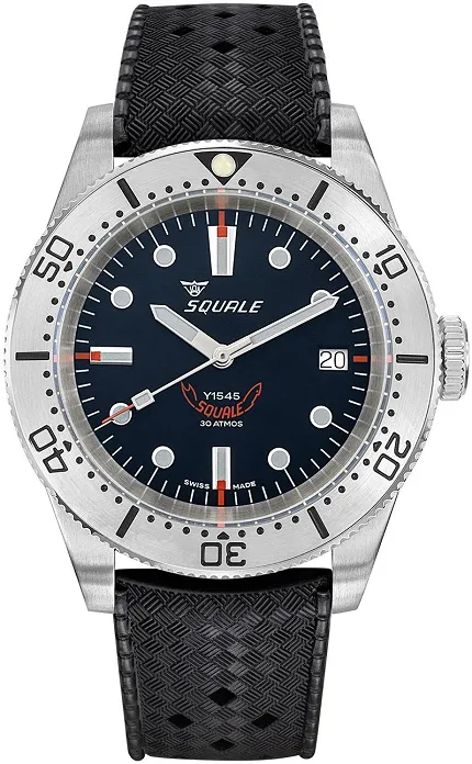 Squale 1545SSBKHT 1545 Steel Black Rubber - zdjęcie 1