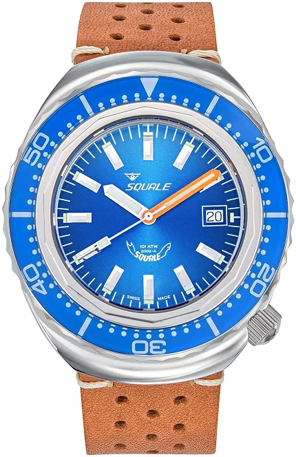 Squale 2002SSBLBLPTC 2002 Blue Leather - zdjęcie 1