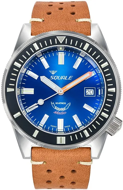 Squale MATICXSBPTC Matic Dark Blue Leather - zdjęcie 1