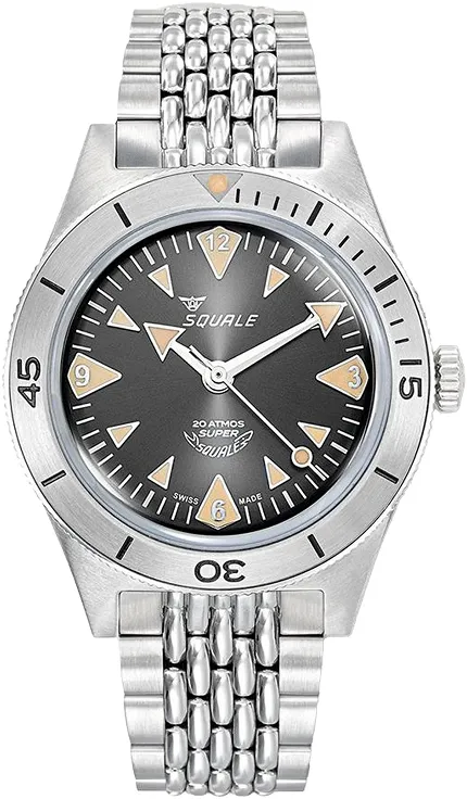 Squale SUPERSSABKAC Super-Squale Big Arrows Black Bracelet - zdjęcie 1
