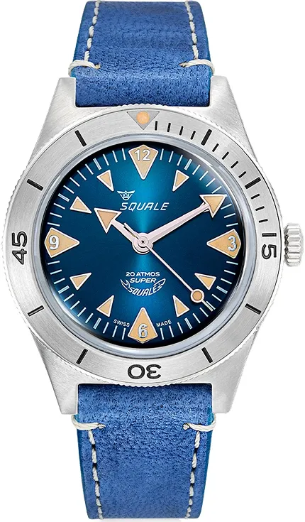 Squale SUPERSSABLPBL Super-Squale Big Arrows Blue Leather - zdjęcie 1