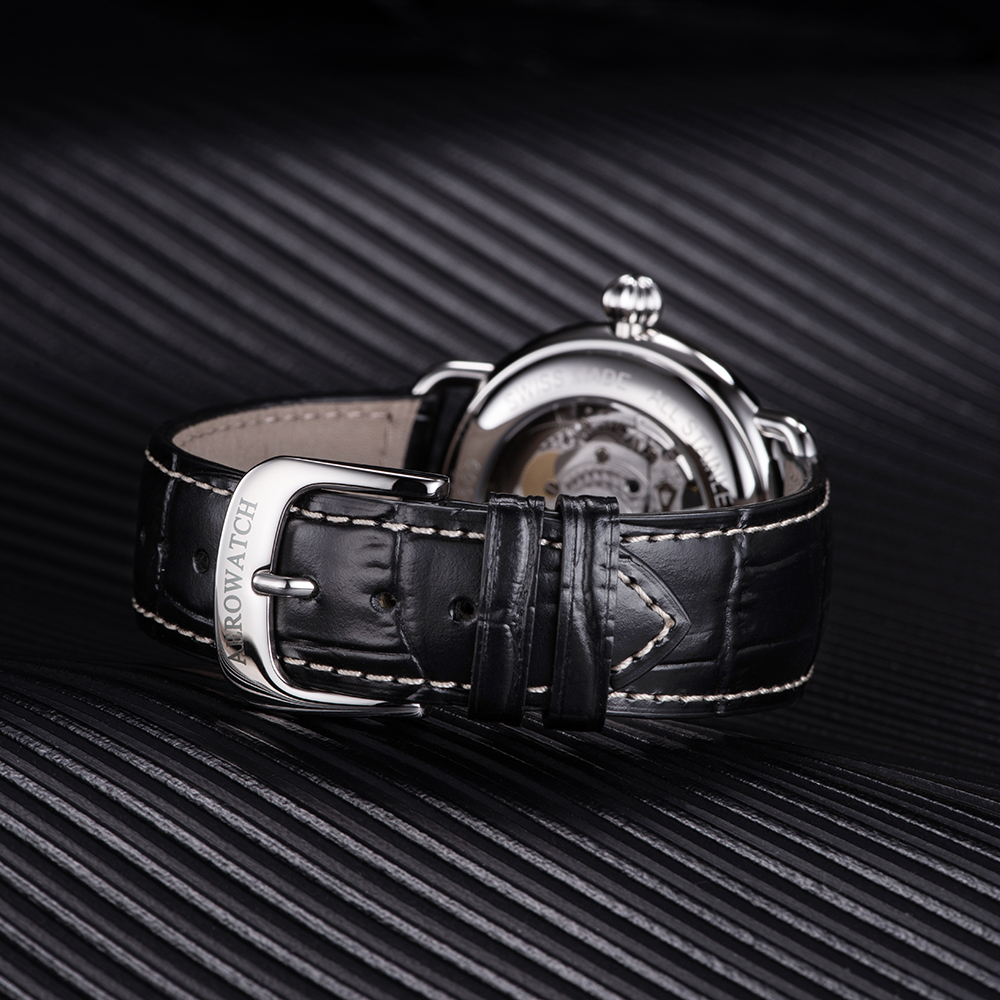 Aerowatch A-68900-AA03 1942 AUTOMATIC zegarek klasyczny 1942 - miniatura 4