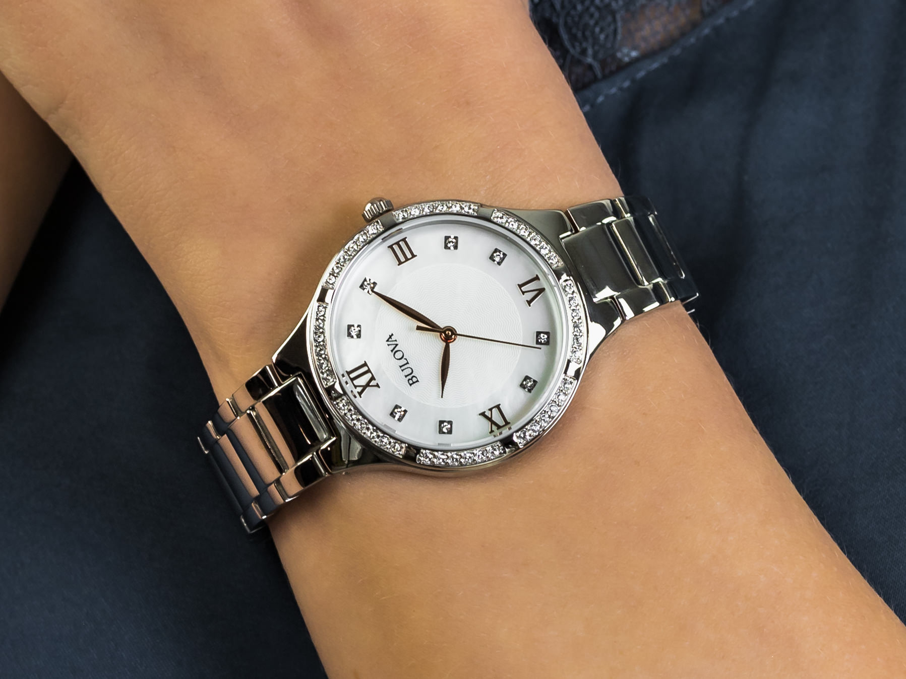 Bulova 96L264 zegarek klasyczny Diamond - miniatura 4