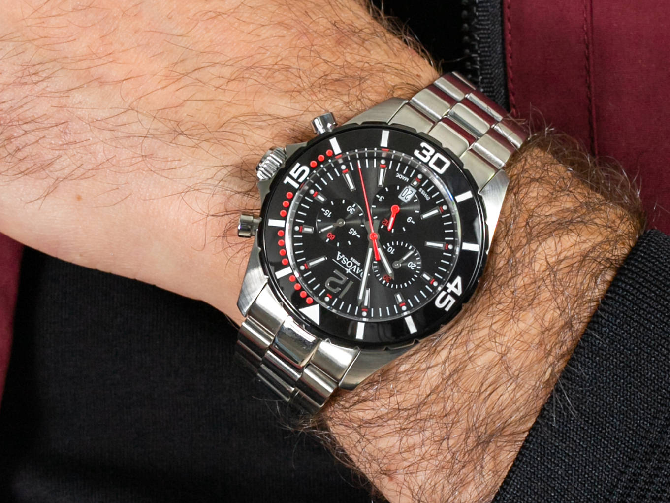 Davosa 163.473.65 NAUTIC STAR CHRONOGRAPH zegarek sportowy Diving - miniatura 4
