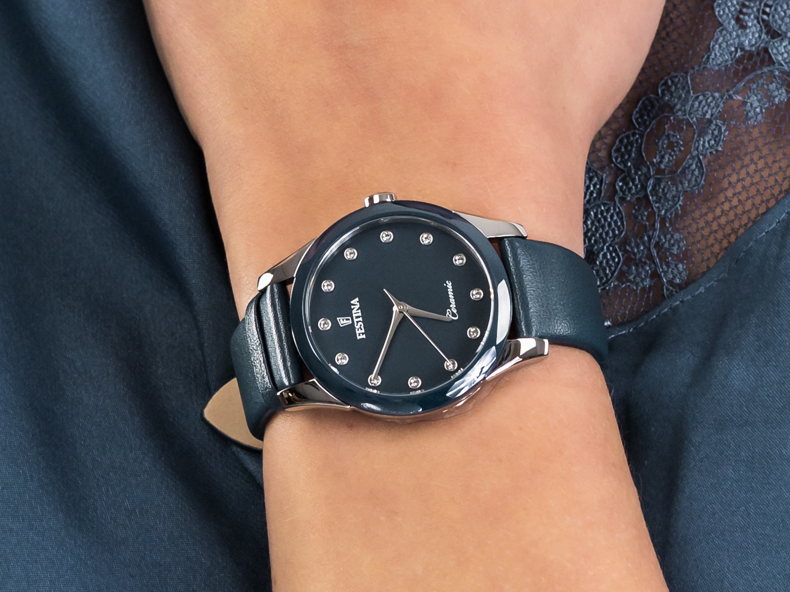 Festina F20473-2 Ceramic zegarek klasyczny Ceramic - miniatura 4