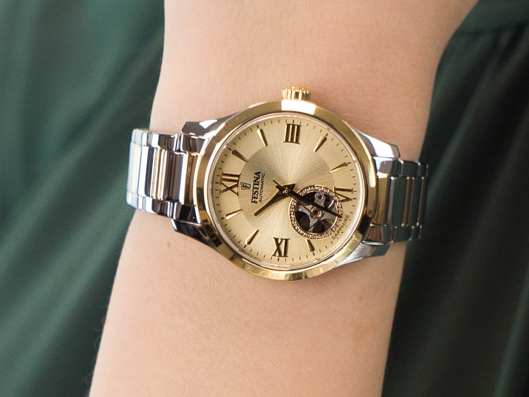 Festina F20489-2 Open Heart Automatic zegarek klasyczny Classic - miniatura 4
