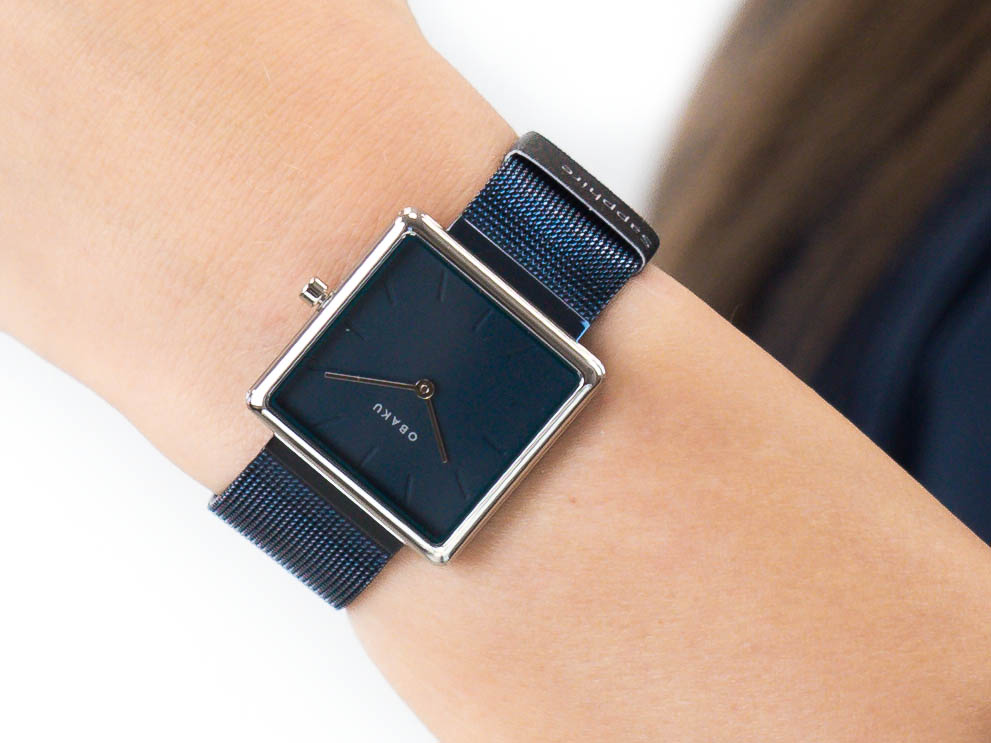 Obaku Denmark V236LXHLML KVADRAT - ARCTIC zegarek klasyczny Slim