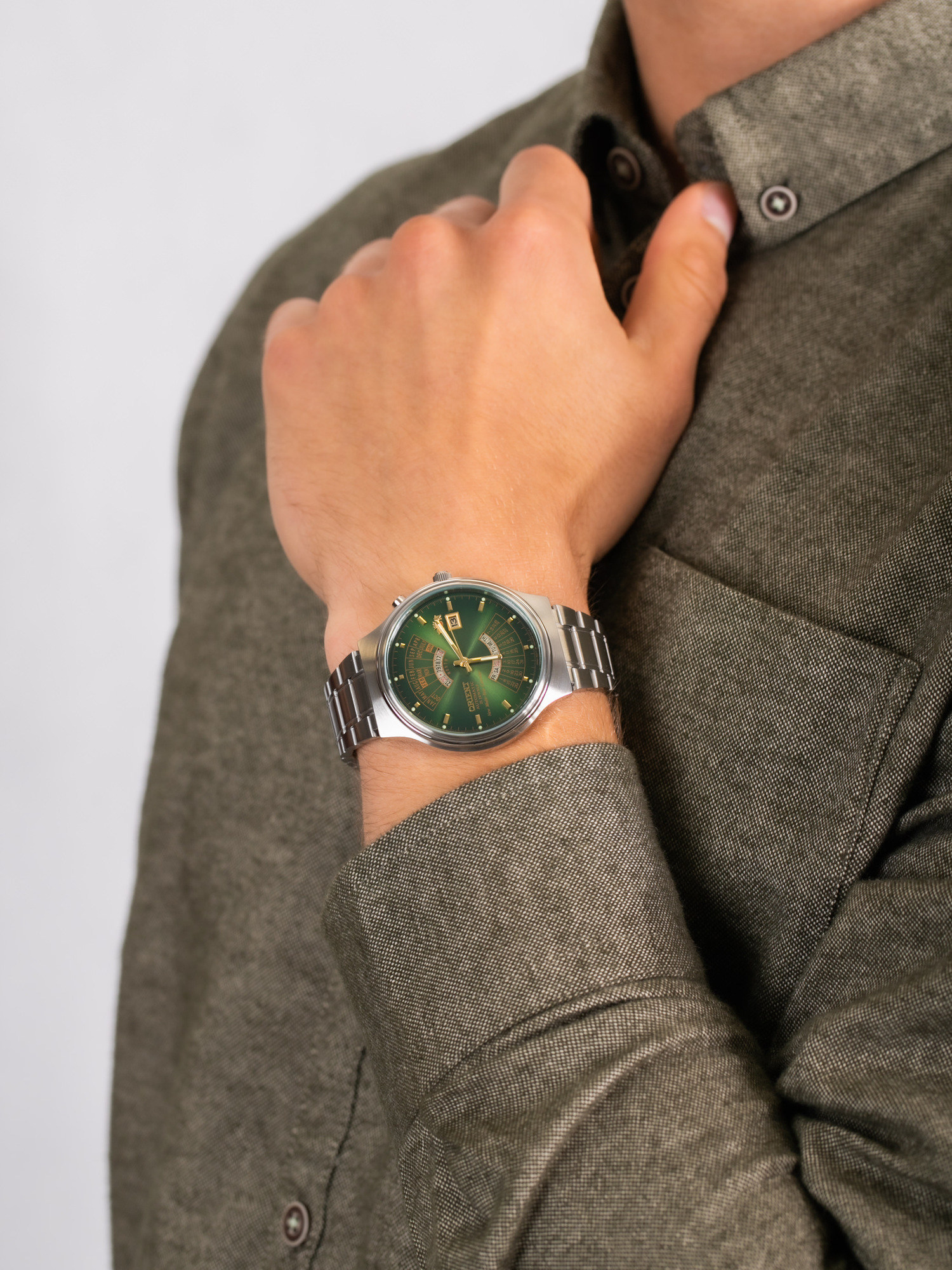 Orient FEU00002FW męski zegarek Contemporary bransoleta
