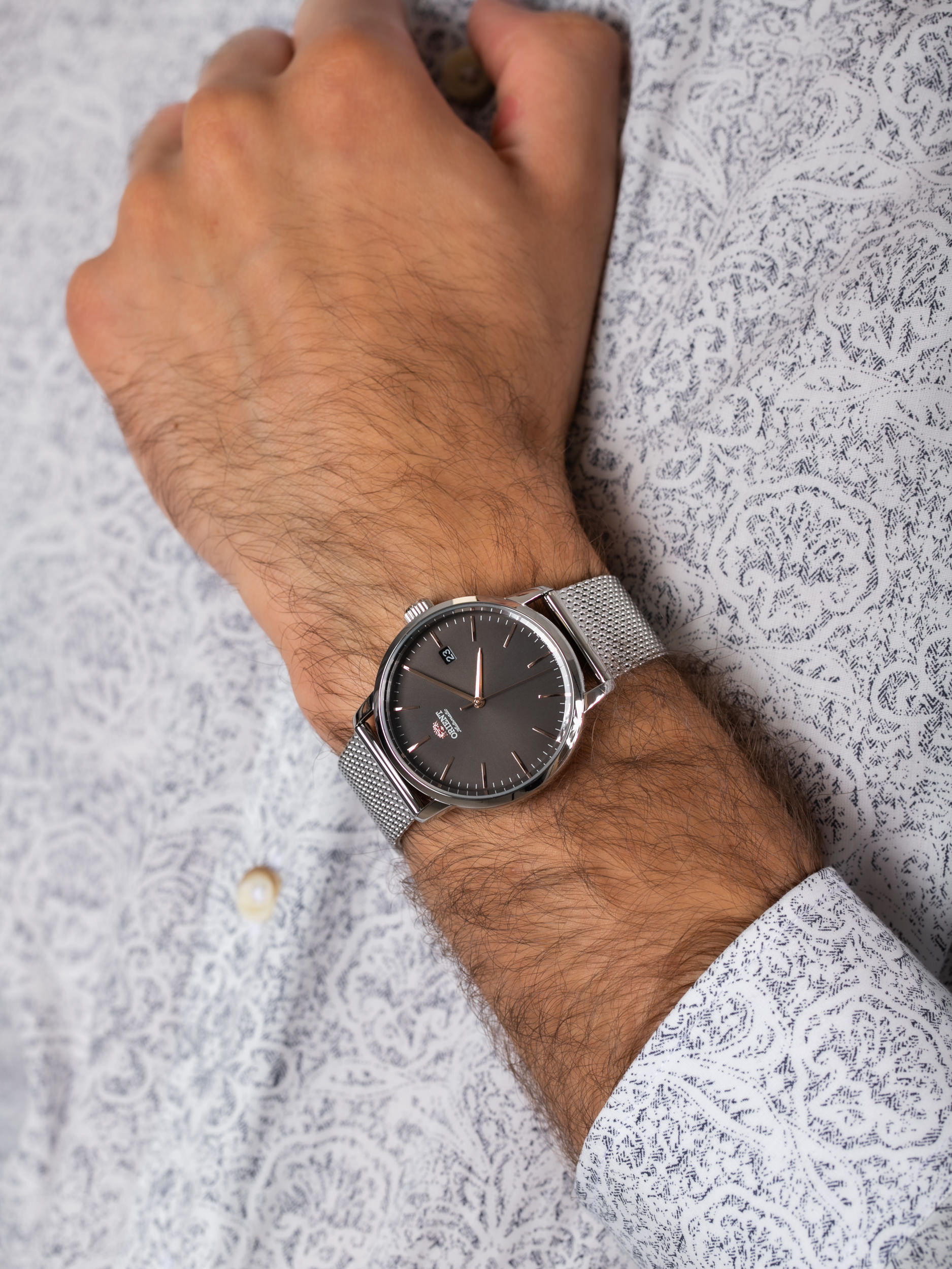 Orient RA-AC0E05N10B męski zegarek Contemporary bransoleta - miniatura 3