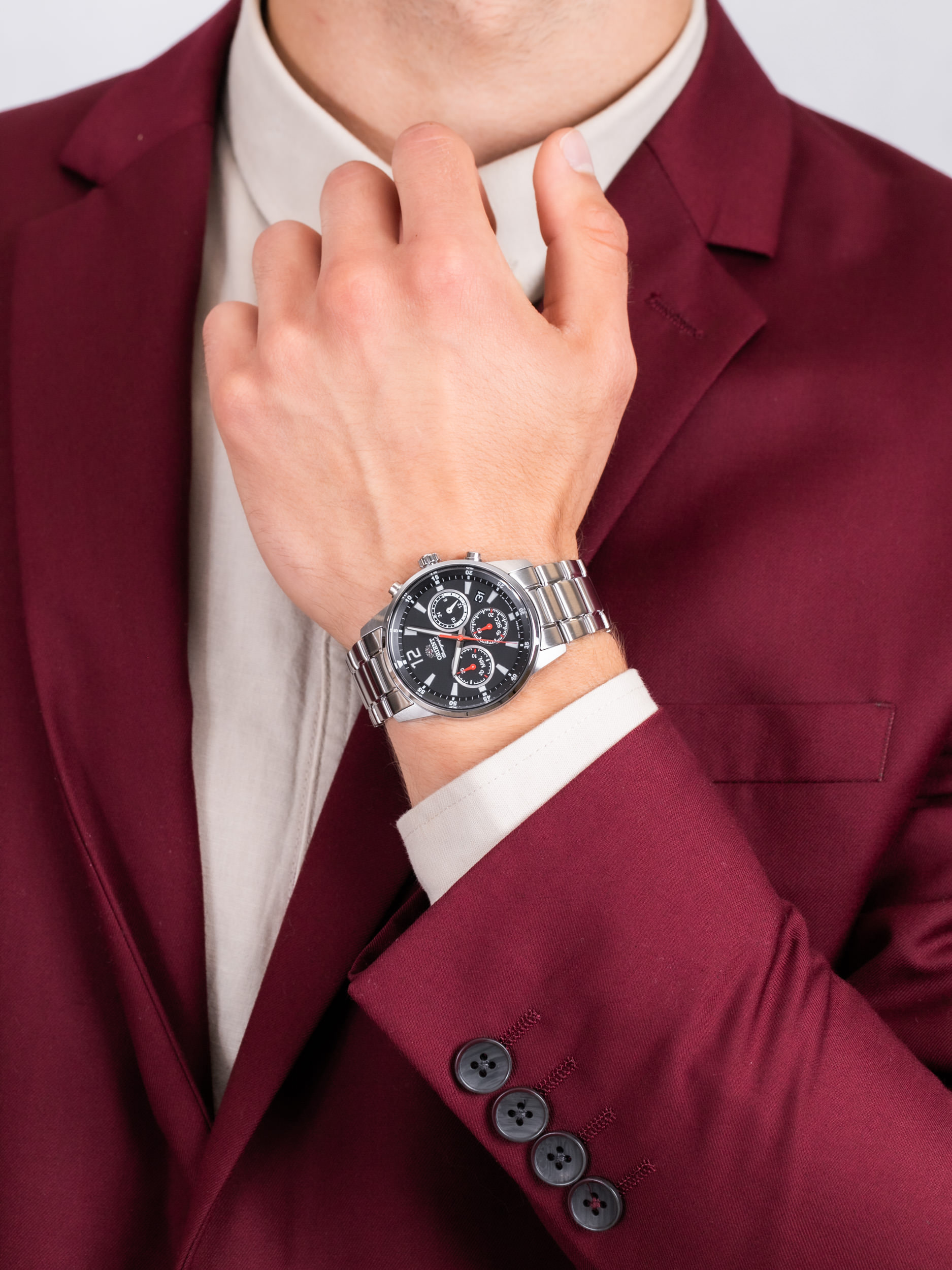 zegarek Orient RA-KV0001B10B męski z chronograf Sports - miniatura 3