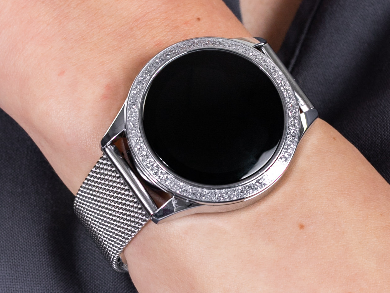 Zegarek Rubicon Smartwatch Rubicon RNBE45 srebrny - damski 